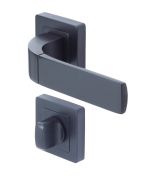YALE BOLOGNE, set klika/klika, rozeta WC klička, černá