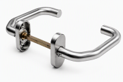 ASSA ABLOY AH122, klika/klika, zahnutý U, nerez