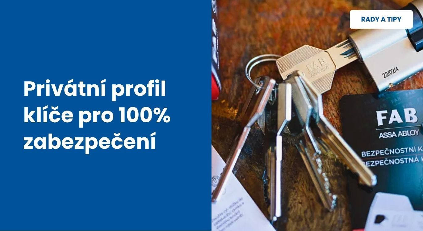 Privátní profil klíče B018 pro 100% zabezpečení