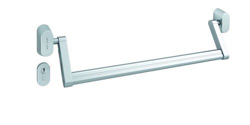 ASSA ABLOY N2500, mechanismus k pan.hrazdě, oval, stříbrná