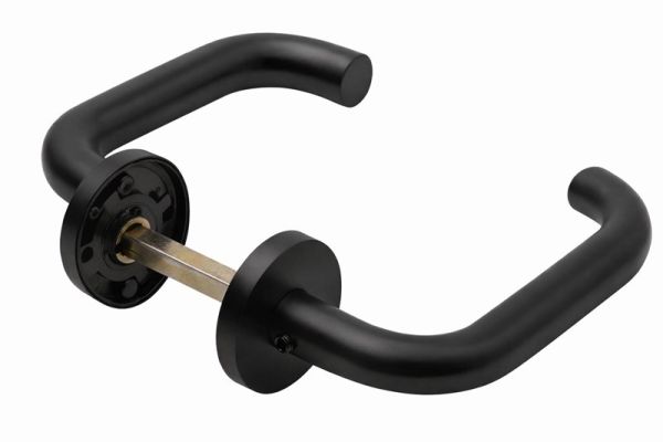 ASSA ABLOY AH121, klika/klika, tvar U, černá