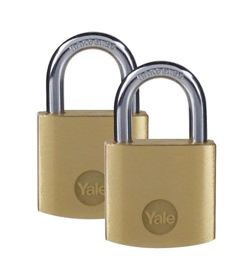 Visací zámek Yale Y110B/30/115/2, dva zámky sjednocené na 3 klíče