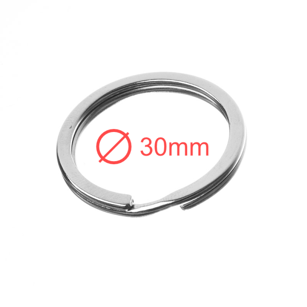 kroužek klíčový 30mm plochý