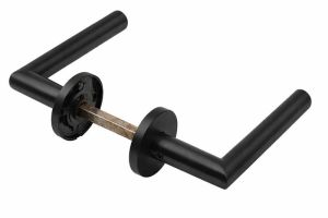 ASSA ABLOY AH121, klika/klika, tvar L, nerez