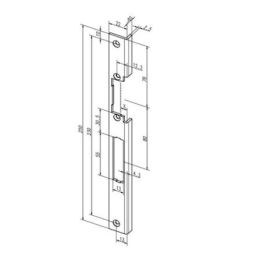 Čelní plech -44B35-05/nerez/P
