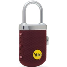 Yale YP3/31/123/1B, s číselnou kombinací, červený