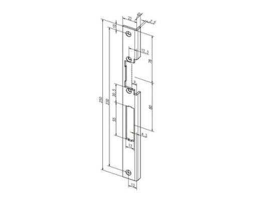 Čelní plech -44B35-05/nerez/P