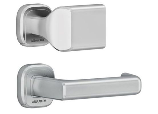 ASSA ABLOY VERCY, koule/klika, tvar U, matný chrom