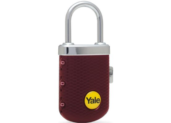 Yale YP3/31/123/1B, s číselnou kombinací, červený