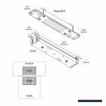 Securitron Magnalock SAM2-24M 272 kg, na střih