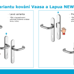 FAB VAASA NEW/72, RC3/BT3, klika/klika levá, nerez