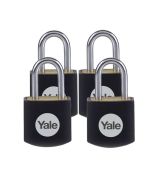 Visací zámek Yale Y110JB/15/111/4, čtyři zámky sjednocené na 3 klíče