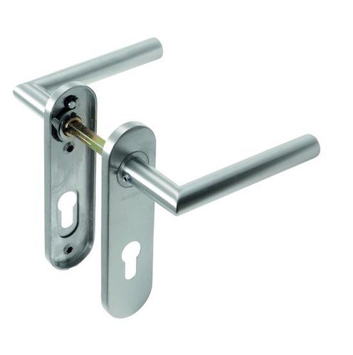 ASSA ABLOY AHW700, klika/klika, tvar L, nerez