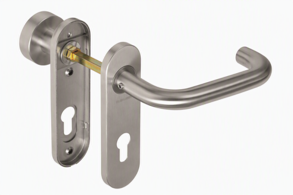 ASSA ABLOY AH123, koule/klika, tvar U, pravá, 72 mm, nerez