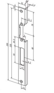 Čelní plech -44B35-04/nerez/L