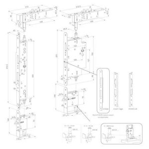 PE928 pasive set 100mm, pro motorické zámky, pohony