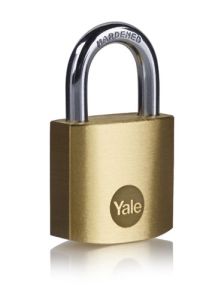 Visací zámek Yale Y110B/35/120/2, dva zámky sjednocené na 3 klíče